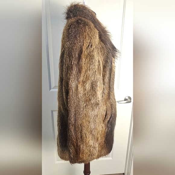 Vintage Fur Jacket Brown Fur Coat - Picture 7 of 16